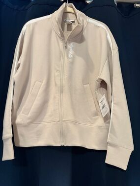 Reebok Track Jacket with White Shoulder Stripes